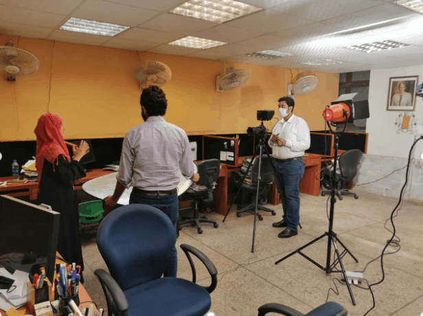 Lights, Camera, (Masks) Action: Making Training Videos in Times of COVID